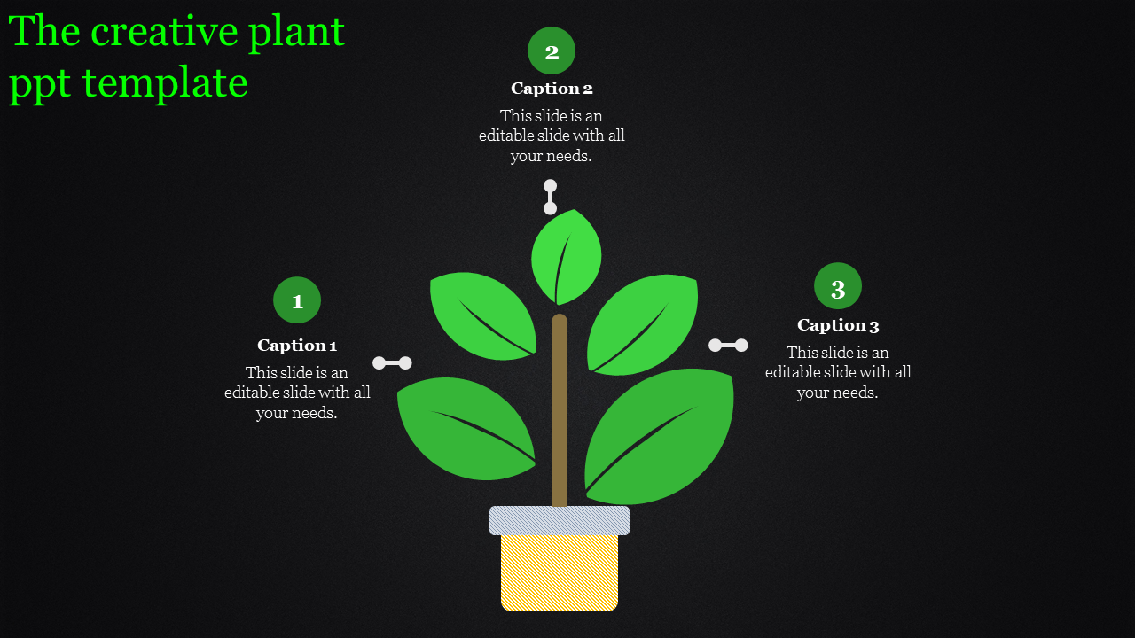plant ppt template-The creative plant ppt template